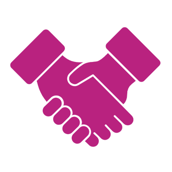 Handshake icon.