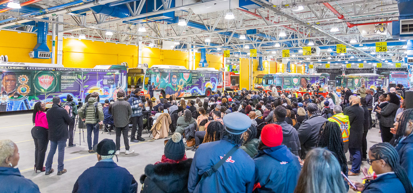 Crowd Shot of event at TTC’s McNicolls Garage on February 3rd, 2025